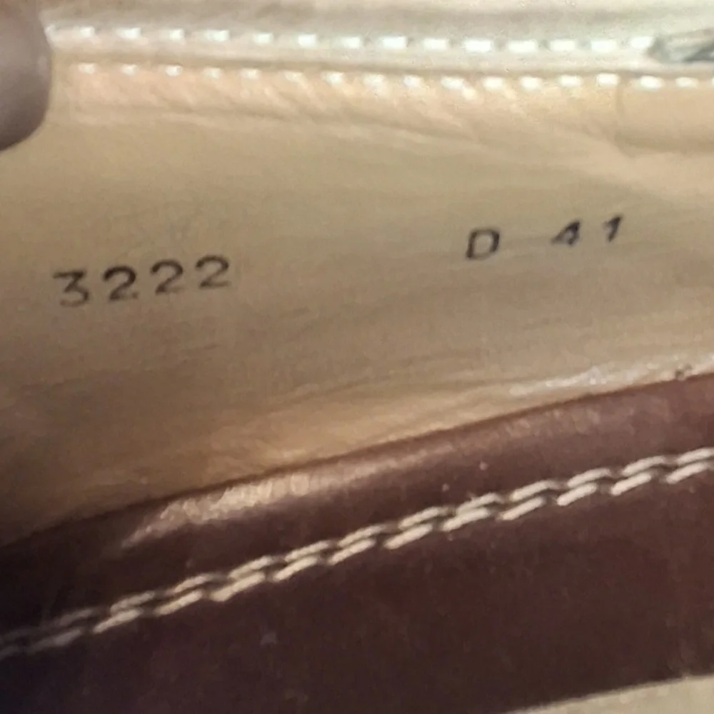 Vittorio Virgili Men Embroidery Shoes Beige Suede Loafers Italy Size EU41/US 8
